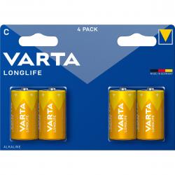 Varta Longlife C 4 Pack - Batteri