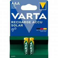 Varta Recharge Charge Accu Solar Aaa 550mah 2 Pack - Batteri