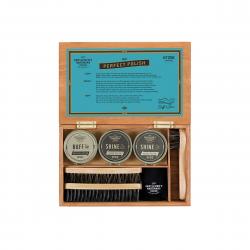 Gentlemen's Hardware - Shoe Shine Kit In Wood Box
